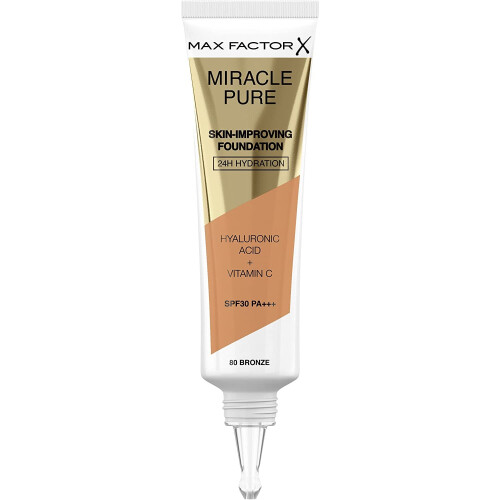 Max Factor Max Factor Miracle Pure Foundation, Bronze 80 1