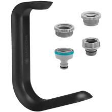 GARDENA Support de tuyau TapFix Pour ranger un tuyau Liano Longueur max 20 m montage sans vis Résistant au UV et au gel