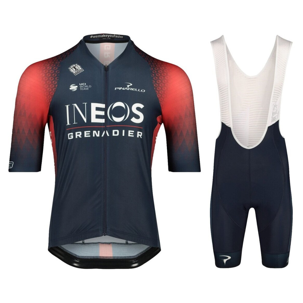 (INEOS 2022 - M) Men's Team Cycling Jersey And Bib Shorts Set 
