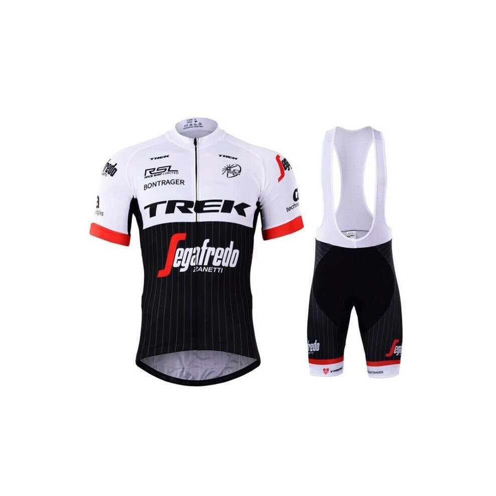 (TREK - S) Men's Team classic Cycling Jersey+Bib Shorts Set 