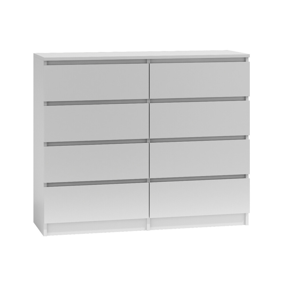 (8 Drawer) MODERN - White Chest Of Drawers Bedroom Furniture Storage Bedside 2 to 8 Drawers