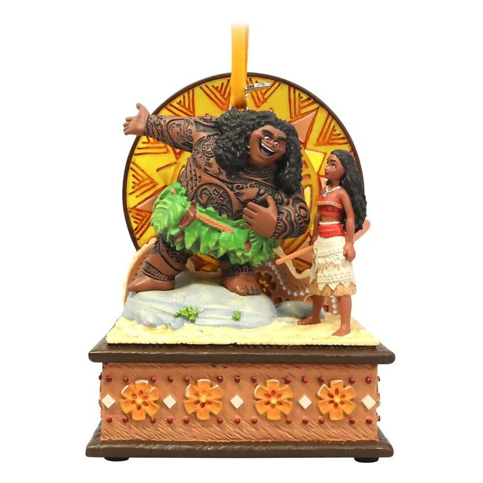 Disney Moana And Maui Singing Living Magic Sketchbook Ornament