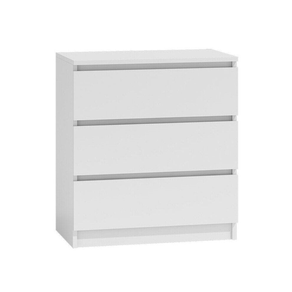 (3 Drawer) MODERN - White Chest Of Drawers Bedroom Furniture Storage Bedside 2 to 8 Drawers
