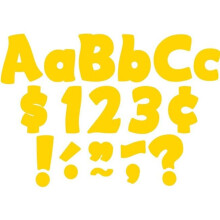 Paquete Combo de Letras Funtastic de 4" en Oro Amarillo, 208 por Paquete, 3 Paquetes