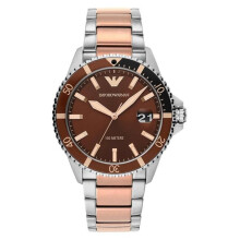 Emporio Armani AR11340 42 mm Two-Tone Watch for Mens, Stainless Steel
