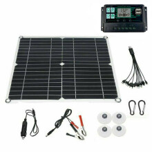 100W Solar Panel Kit 12V Battery Charger 40A Controller Caravan Boat Car Camping