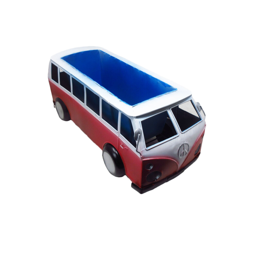 Camper Van Planter Flower Pot Holder Stand Garden & CND Peace Sign