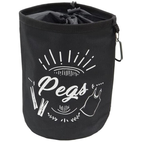JVL Large Waterproof Peg Bag with Draw String Closure and Hanging Snap Hook 1