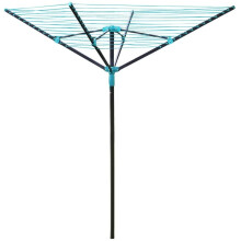 JVL 4 Arm Powder Coated Steel Rotary Airer, 50 Metres