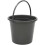 JVL 10 Litre Round Recycled Plastic Bucket, Grey 2