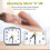 Quartz Alarm Clock With Night Light Bedside No Tick Snooze Table Clock 5