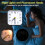 Quartz Alarm Clock With Night Light Bedside No Tick Snooze Table Clock 6