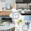 Quartz Alarm Clock With Night Light Bedside No Tick Snooze Table Clock 12