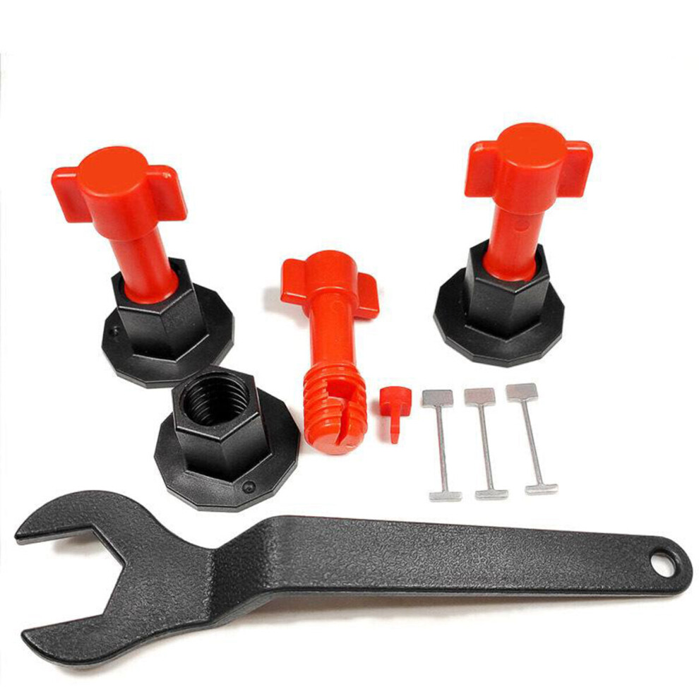 76Pcs Tile Leveler Flooring Wall Leveling System Locator Spacer Balance Hand Tool 3654659405739