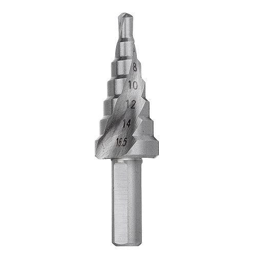 4-16.5mm HSS Step Drill Bit High Speed Steel Triangular Handle Spiral Groove Step Drill Bit 1