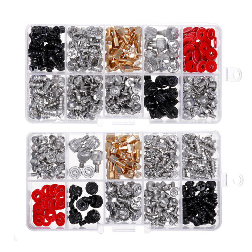 (360pcs) 228/360Pcs DIY Computer Case Screw Set Computer Screws Boxed