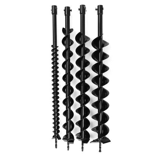 () Earth Drill Dual Blade Auger Bit Fence Borer For Petrol Post Hole Digger