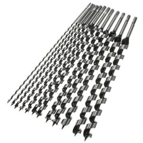 () 460mm 6-28mm Hex Shank Brad Point Drill SDS Auger Bit Spiral Wood Drilling Tool