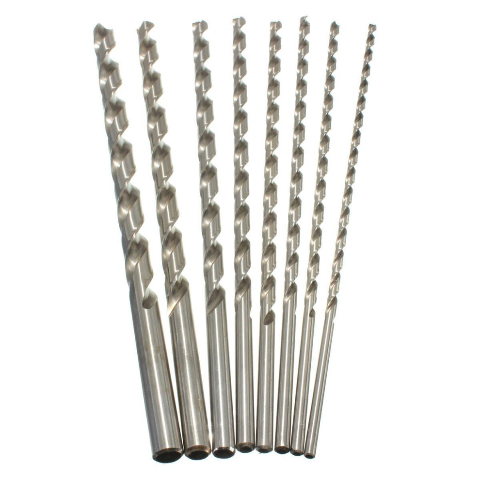 () 6-16mm Diameter Extra Long 350mm HSS Auger Twist Drill Bit Straight Shank