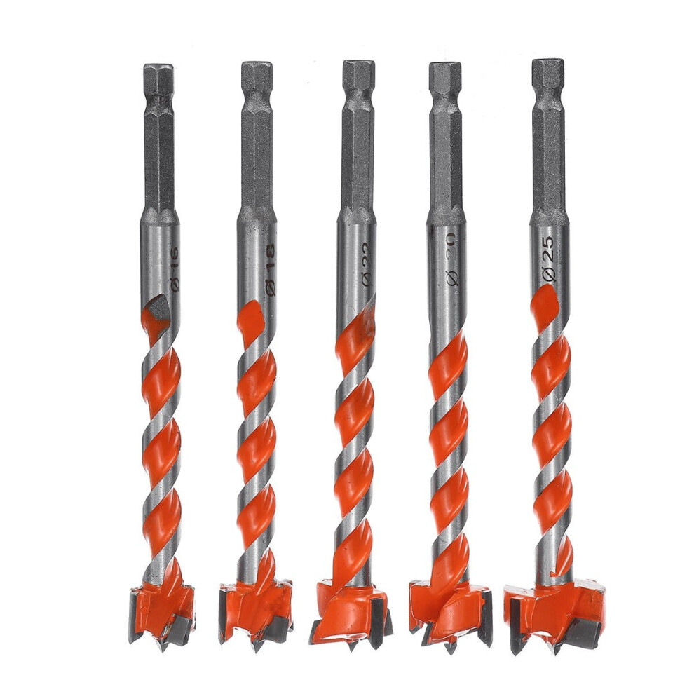 () 125Mm Lengthened Woodworking Hole Saw Cutter Forstner Drill Bit Door Punching Auger Tool 6112211943886