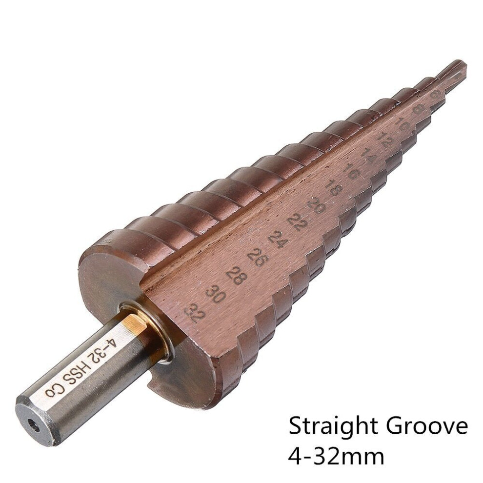 () M35 Cobalt Step 4-12/4-20/4-32mm HSS Drill Bits Triangle Shank