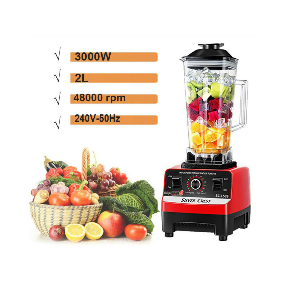 3200W Commercial Blender Food Processor Mixer Smoothie Juicer Ice Crusher Home