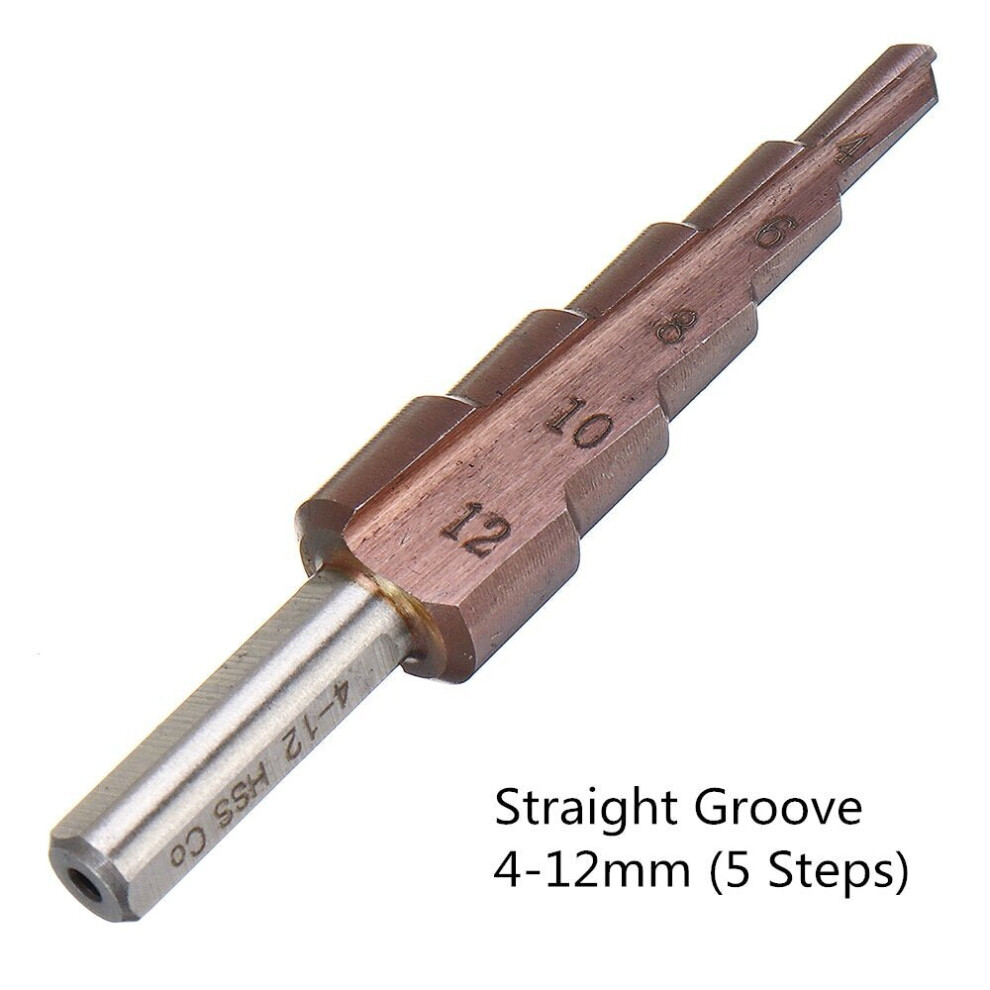 () M35 Cobalt Step 4-12/4-20/4-32mm HSS Drill Bits Triangle Shank