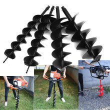 () 12/15/20/25cm Dual Blade Auger Bit Drill Planting Earth Petrol Post Hole Digger
