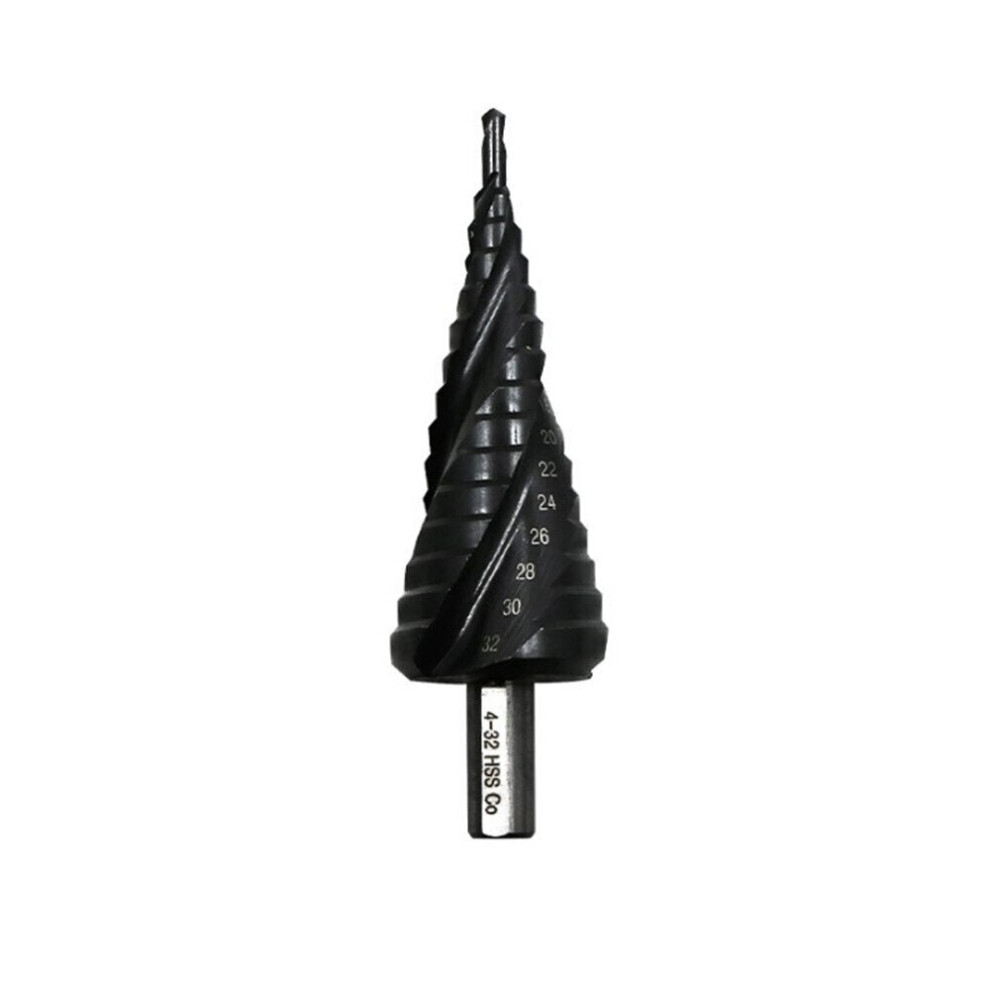 () 3 Flute 4-12mm 5-23mm Step Drill Bit TiAlN Coated HRC62-65 HSS-Co M35 Cobalt Step Drill Triangular Shank