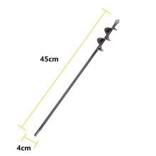 () 4/4.6/5/8cm Gardening Plant Auger Drill Bit Farm Vegetable Short Rod Earth Post Hole Digger Tools