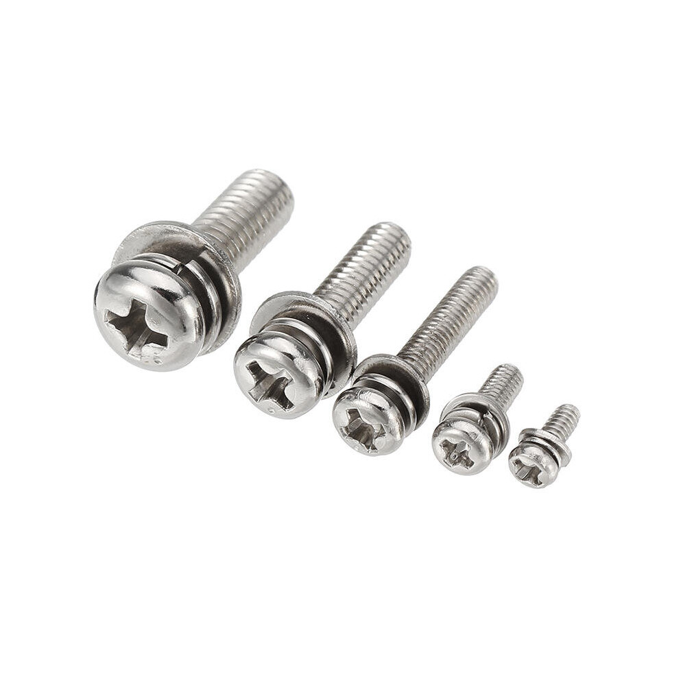 Steel Phillips Pan Head Screws Nuts Assortment Kit M2/M2.5/M3/M4/M5 160Pcs 6112212033241