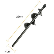 () 4/4.6/5/8cm Gardening Plant Auger Drill Bit Farm Vegetable Short Rod Earth Post Hole Digger Tools