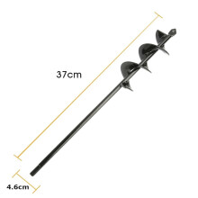 () 4/4.6/5/8cm Gardening Plant Auger Drill Bit Farm Vegetable Short Rod Earth Post Hole Digger Tools