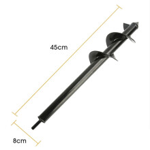 () 4/4.6/5/8cm Gardening Plant Auger Drill Bit Farm Vegetable Short Rod Earth Post Hole Digger Tools