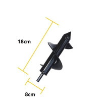() 4/4.6/5/8cm Gardening Plant Auger Drill Bit Farm Vegetable Short Rod Earth Post Hole Digger Tools