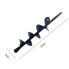 () 4/4.6/5/8cm Gardening Plant Auger Drill Bit Farm Vegetable Short Rod Earth Post Hole Digger Tools