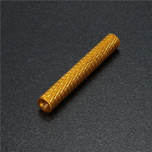 (Gold) 10PCS M3 Aluminum Alloy Computer Case Thumbscrews Side Panel Hard Disk Hand Screw Knurling Thumb Screws Nails
