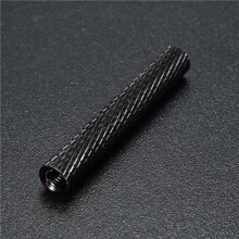 (Black) 10PCS M3 Aluminum Alloy Computer Case Thumbscrews Side Panel Hard Disk Hand Screw Knurling Thumb Screws Nails