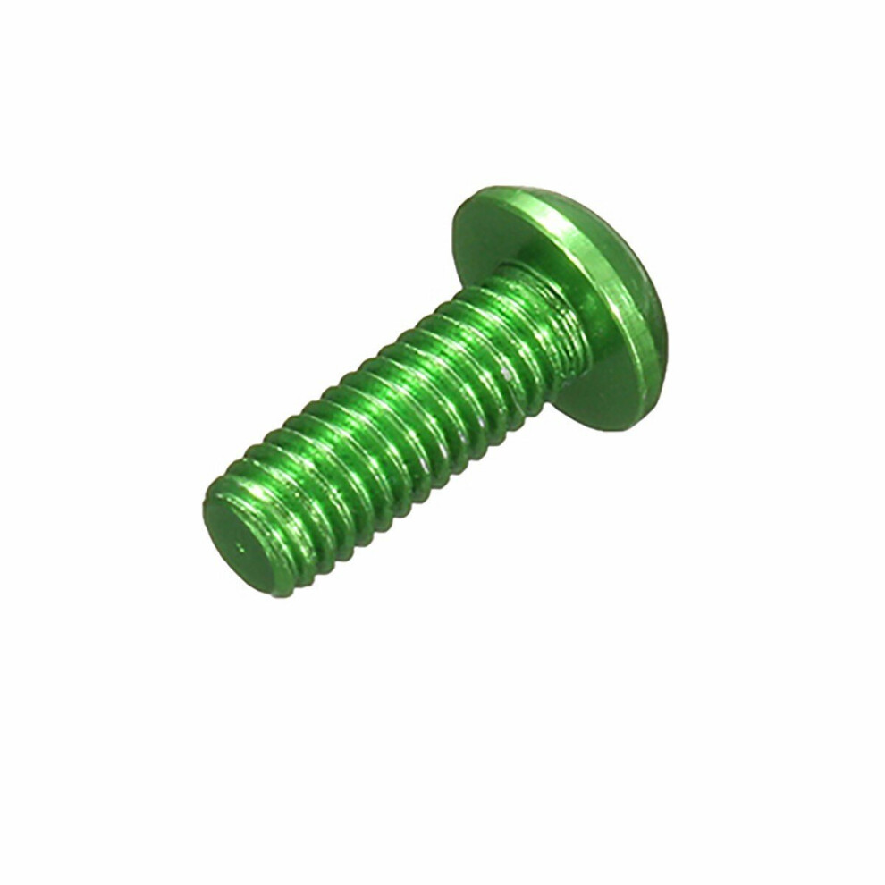 (Green) 10Pcs M310mm Hex Socket Screws Round Head Cap Screw 7075 Aluminum Alloy 6112212020005