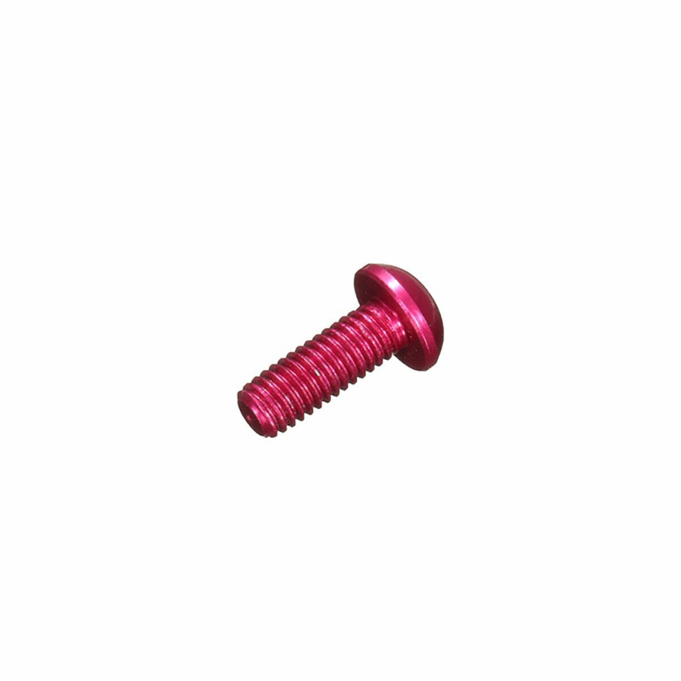 (Pink) 10Pcs M310mm Hex Socket Screws Round Head Cap Screw 7075 Aluminum Alloy 6112212022290