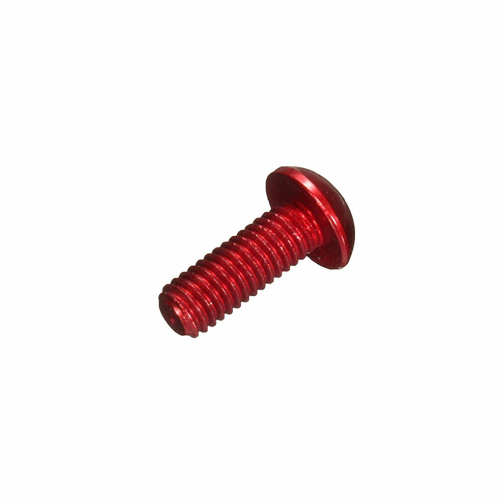 (Red) 10Pcs M310mm Hex Socket Screws Round Head Cap Screw 7075 Aluminum Alloy 6112212020029