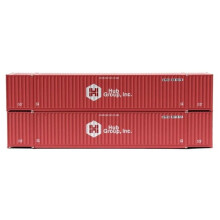 Jacksonville Terminal JTC535067 53 ft. N Scale N Scale Hub UPHU Model Containers Set - 2 Piece