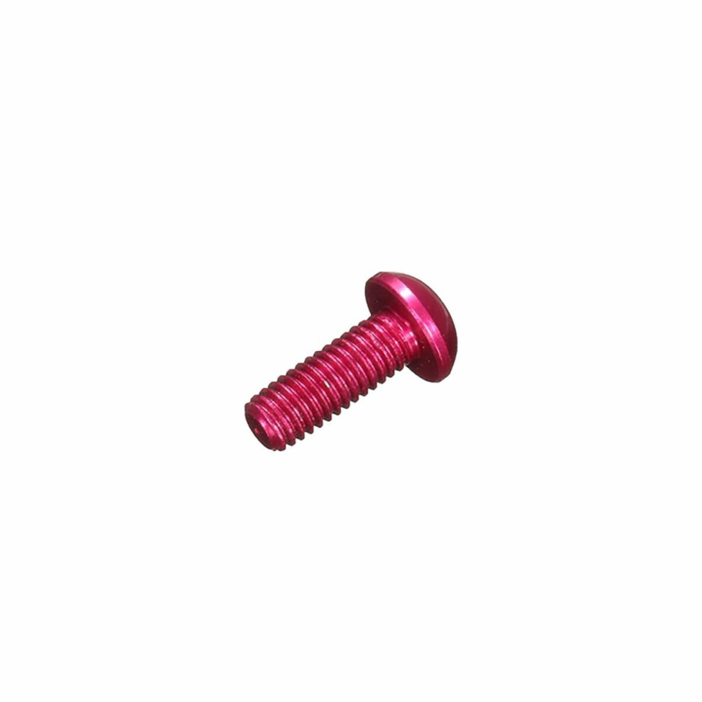 (Pink) 50Pcs M38mm Hex Socket Screws Round Head Cap Screw 7075 Aluminum Alloy