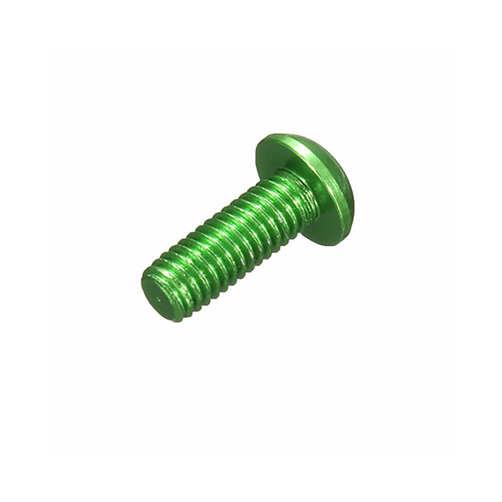 (Green) 50Pcs M38mm Hex Socket Screws Round Head Cap Screw 7075 Aluminum Alloy