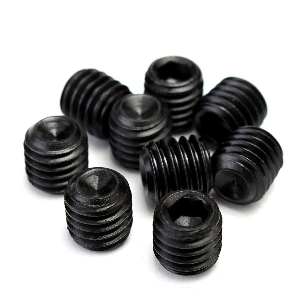 200pcs M3 M4 M5 M6 M8 Hex Socket Screws Assortment Black Grade 12.9 Alloy Steel