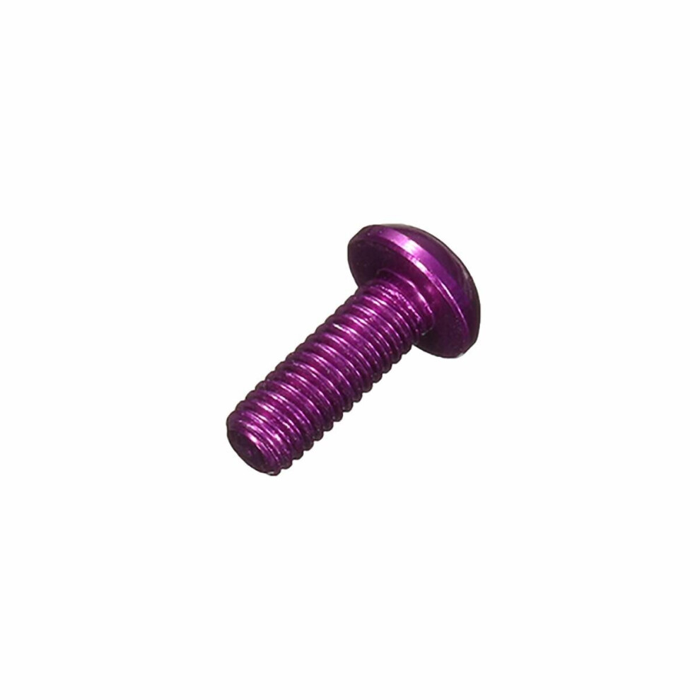 (Purple) 10Pcs M36mm Hex Socket Screws Round Head Cap Screws 7075 Aluminum Alloy 6112212016756