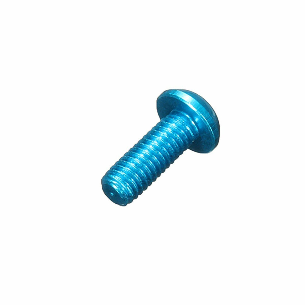 (Blue) 50Pcs M36mm Hex Socket Screws Round Head Cap Screw 7075 Aluminum Alloy