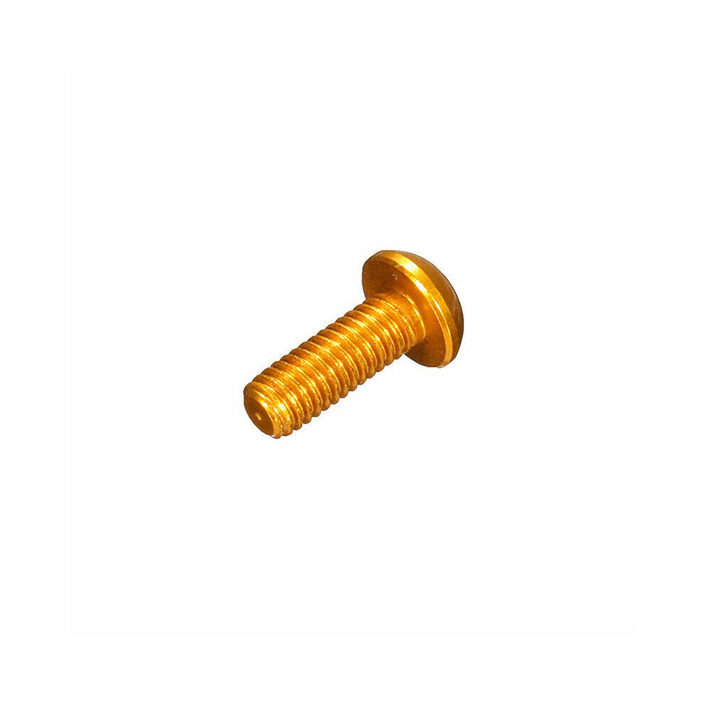(Gold) 50Pcs M36mm Hex Socket Screws Round Head Cap Screw 7075 Aluminum Alloy 6112212021187