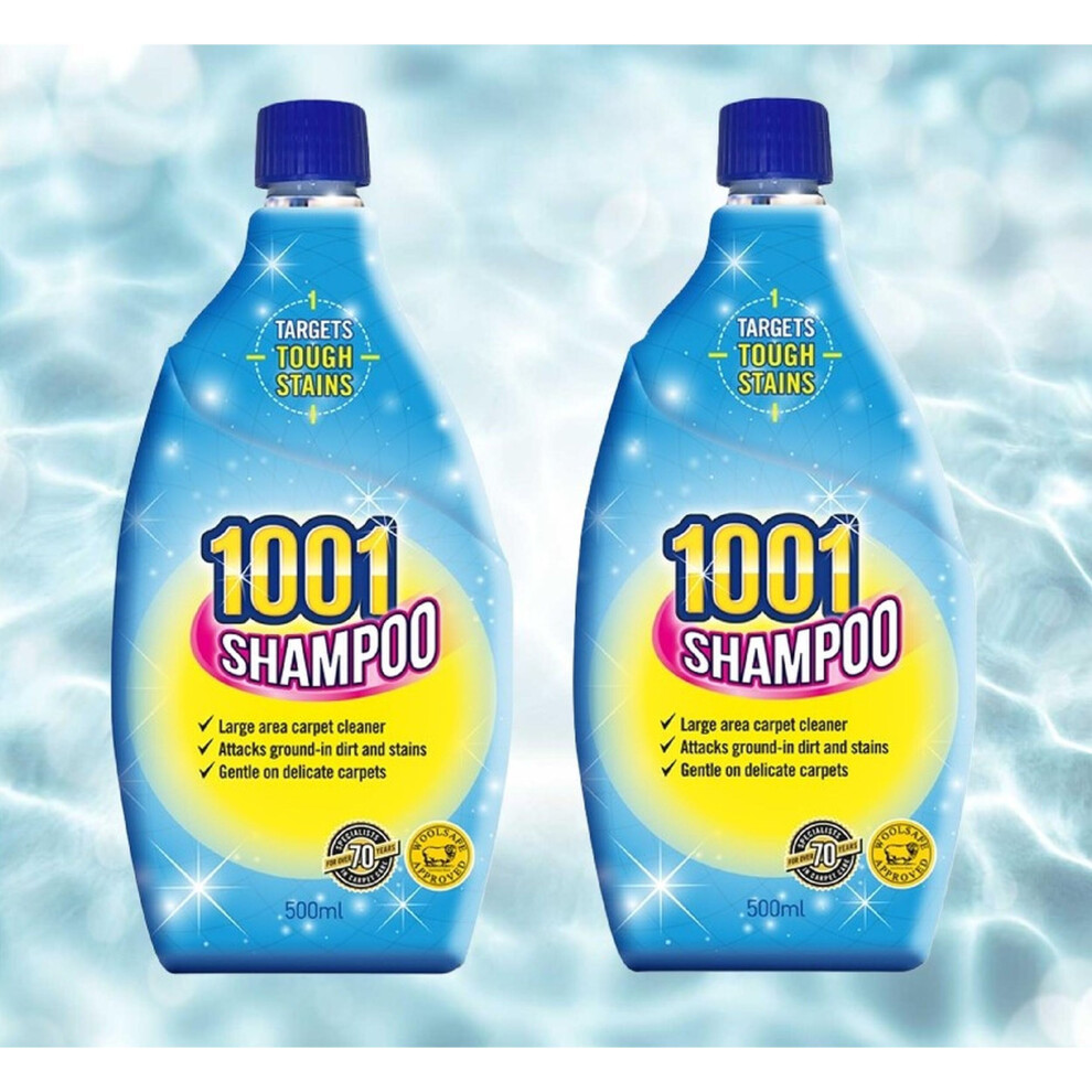 1001 Shampoo 2 1001 Carpet Shampoo Solution Deep Clean Dirt Stain Remover 500Ml