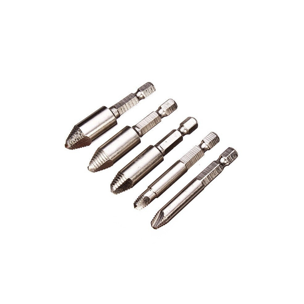 5Pcs Screw Remover Broken Stripped Screw And Bolt Remover Extractor 3654659283016